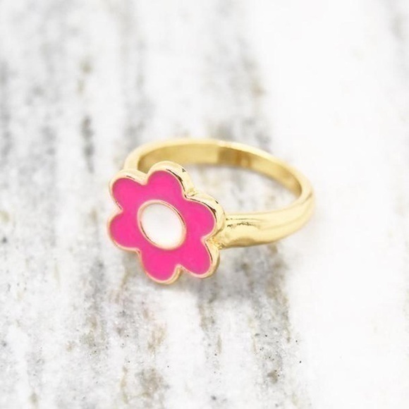 Pink Flower Ring - Picture 1 of 4